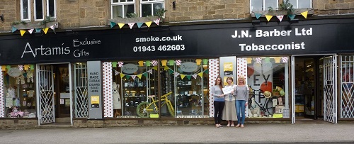 JN Barber LTD awarded overall winner of Otley Carnival window dressing competition